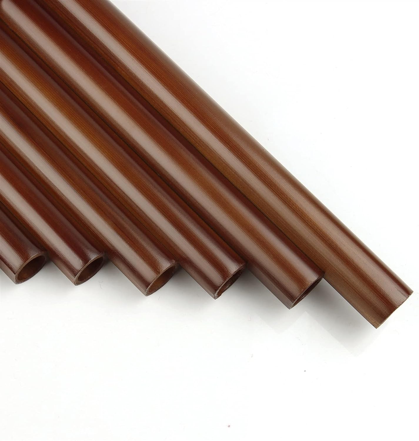 PanPipes Woodwind Instrument 18 Pipes Pan Flute F Key Brown Colour Flute Handmade Pan Pipes