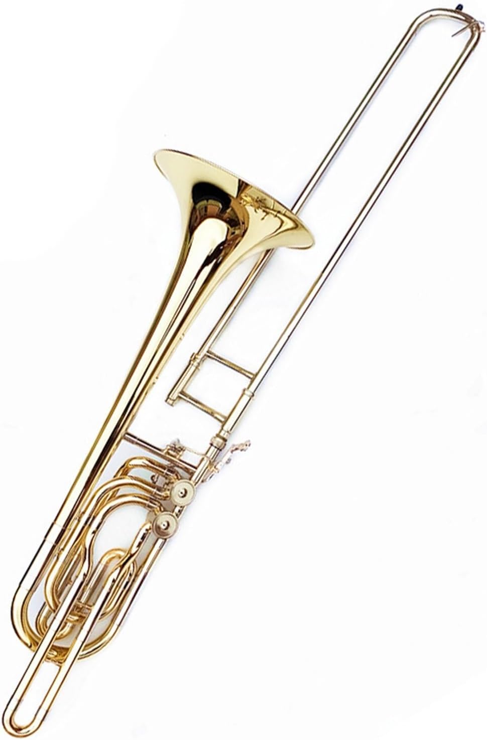 TSTS trombone kit Professional B Flat Bass Trombone Instrument Double Piston With D Tuning/Bb/F/Eb/G/D Tuning Trombone