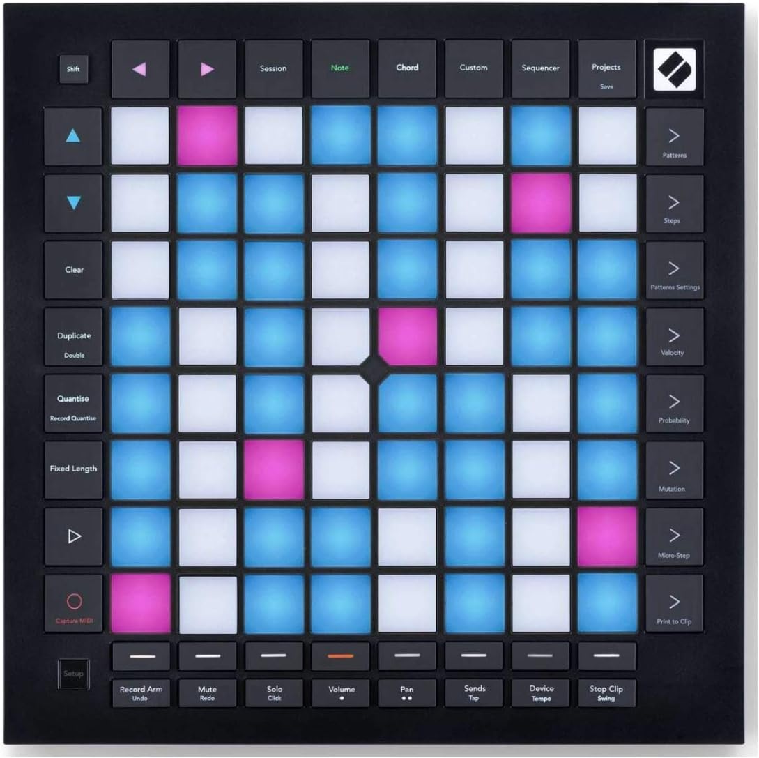 Novation Launchpad Pro MK3 Bundle with Over-Ear Headphones and 3.0 4 Port USB Hub (3 Items)