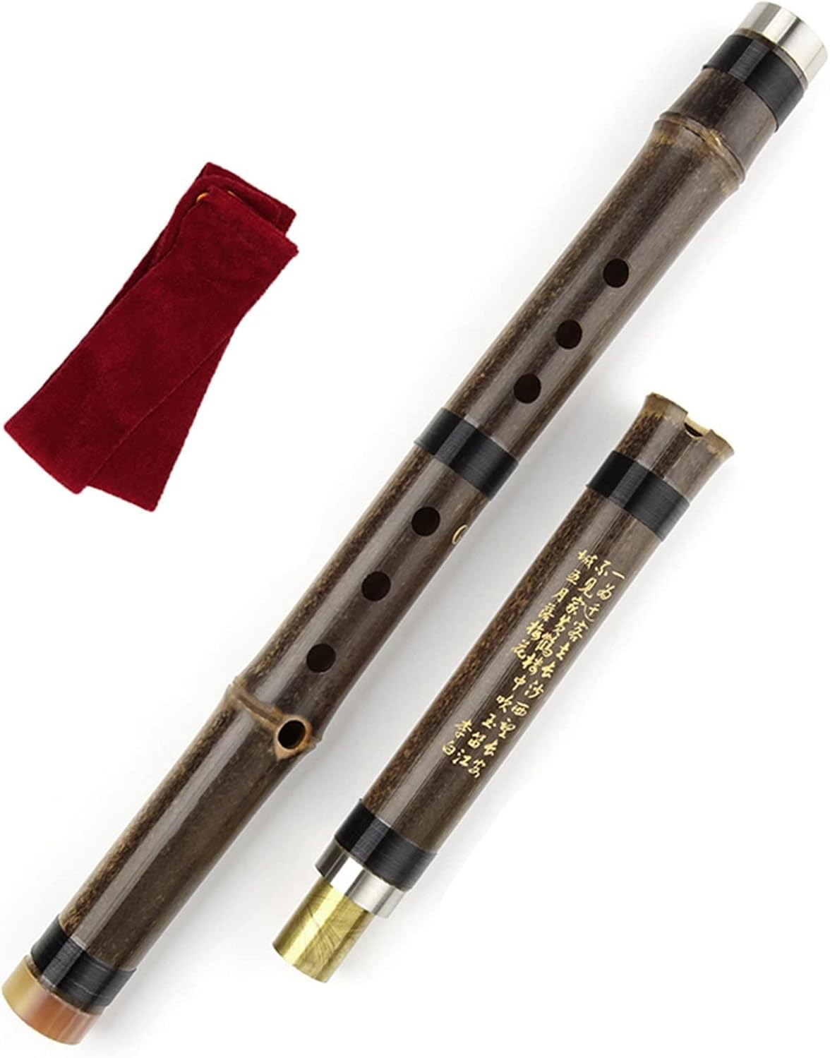 TSTS Chinese Bamboo Flute G Key Lefthand Chinese Handmade Bamboo Flute Xiao Woodwind Vertical Traditional Musical Instrument