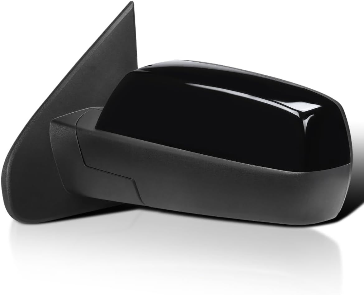 Spec-D Tuning Left Driver Side Power Heated Mirror w/Driving + Puddle Light Compatible with 2014-2018 Chevy Silverado, GMC Sierra