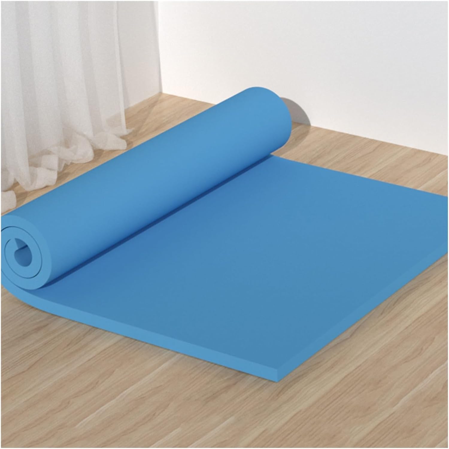 Garage Wall Protector, Anti-Bump Rubber Foam Wall Padding Guard, Self Adhesive Stadiums Car Doors Parking Bumpers Guards, 0.39 Thick (Color : Blue, Size : 39.3x157.4in)