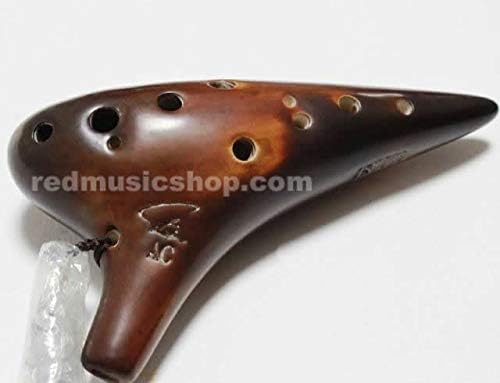 Classic FengYa 12 Hole Ocarina Ceramic Flute,for Professional, 7 Keys Available (G (Alto) Key)