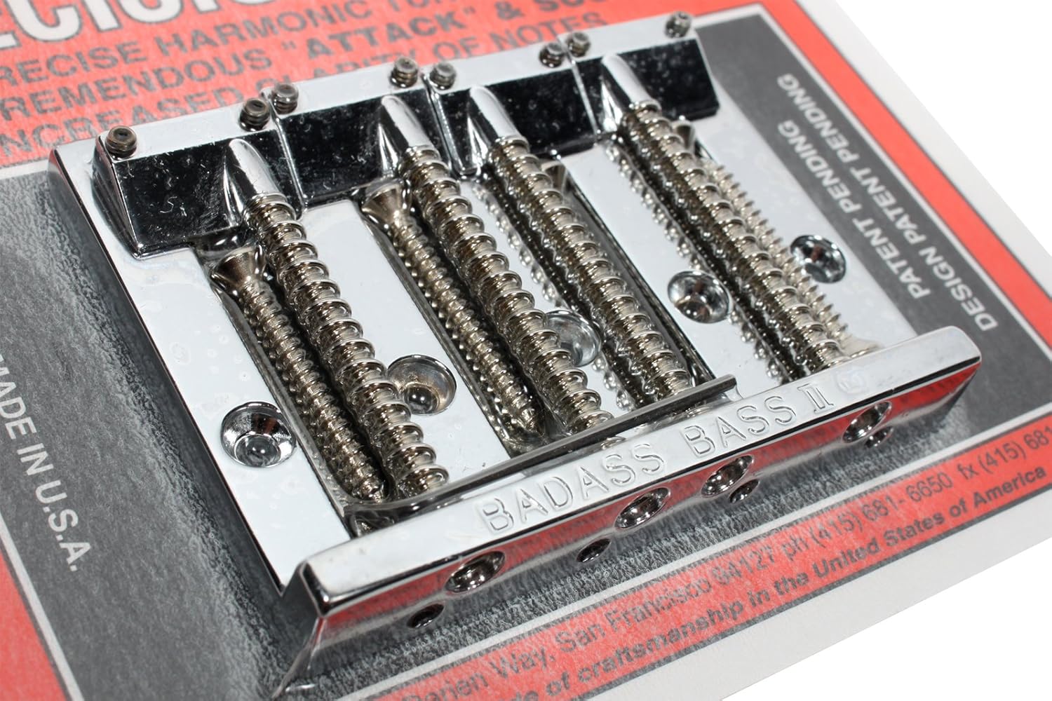 Allparts Leo Quan Bass II Bridge - Chrome