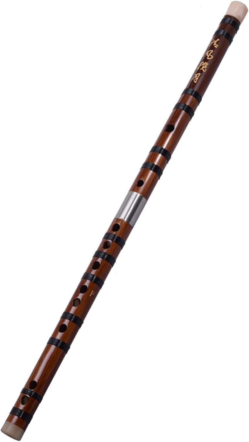 TSTS Chinese Bamboo Flute Chinese Tradition Bitter-Bamboo Flute Dizi Two-Section Transverse Wind Music Instrument for Folk Music F Key