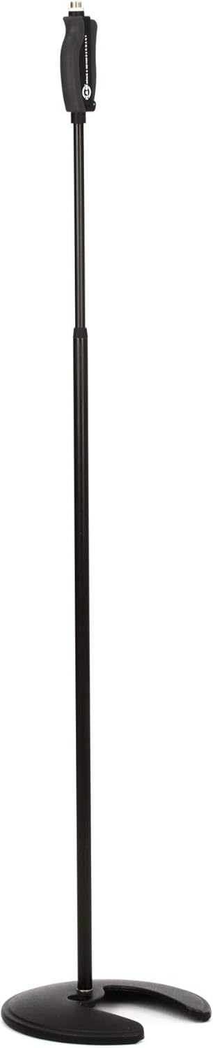 K & M One-Hand Mic Stand - Stackable Round Base