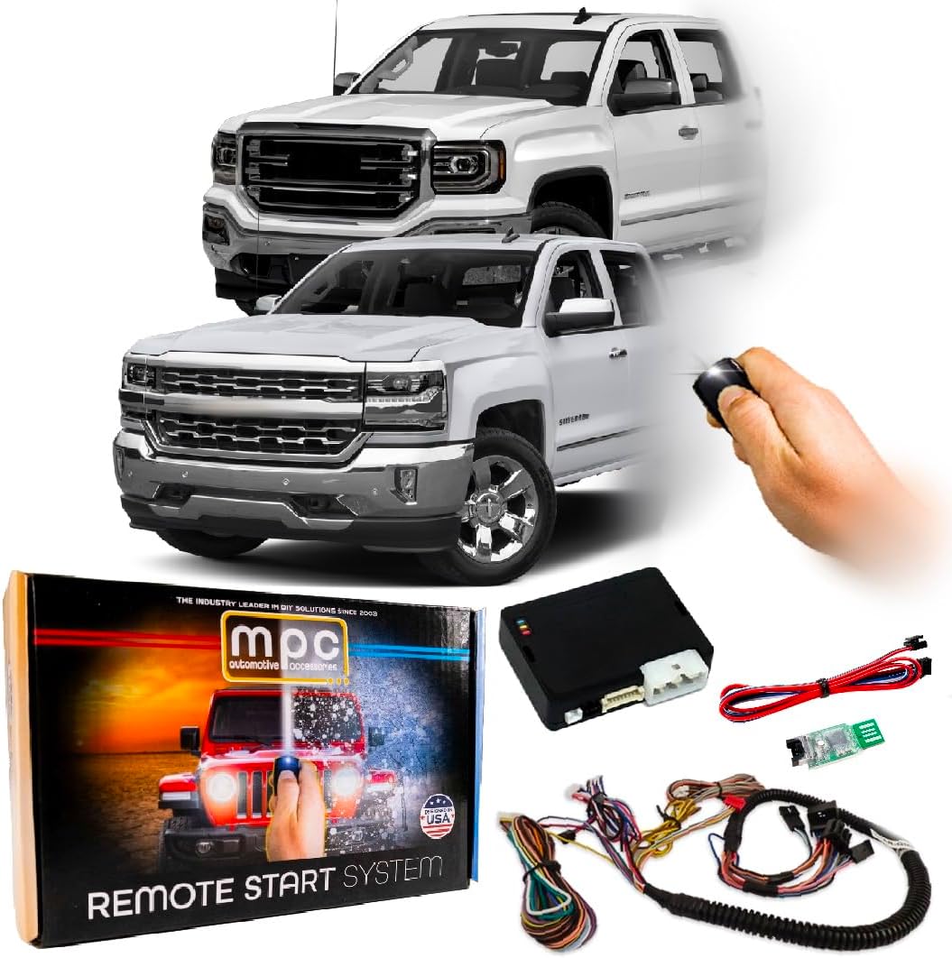 MPC OEM Key Fob Activated Remote Start for 2014-2018 Chevy Silverado 1500, 2015-2019 Chevy Silverado, 2500 and 3500 || 2014-2018 GMC Sierra 1500, 2015-2019 GMC Sierra 2500 and 3500
