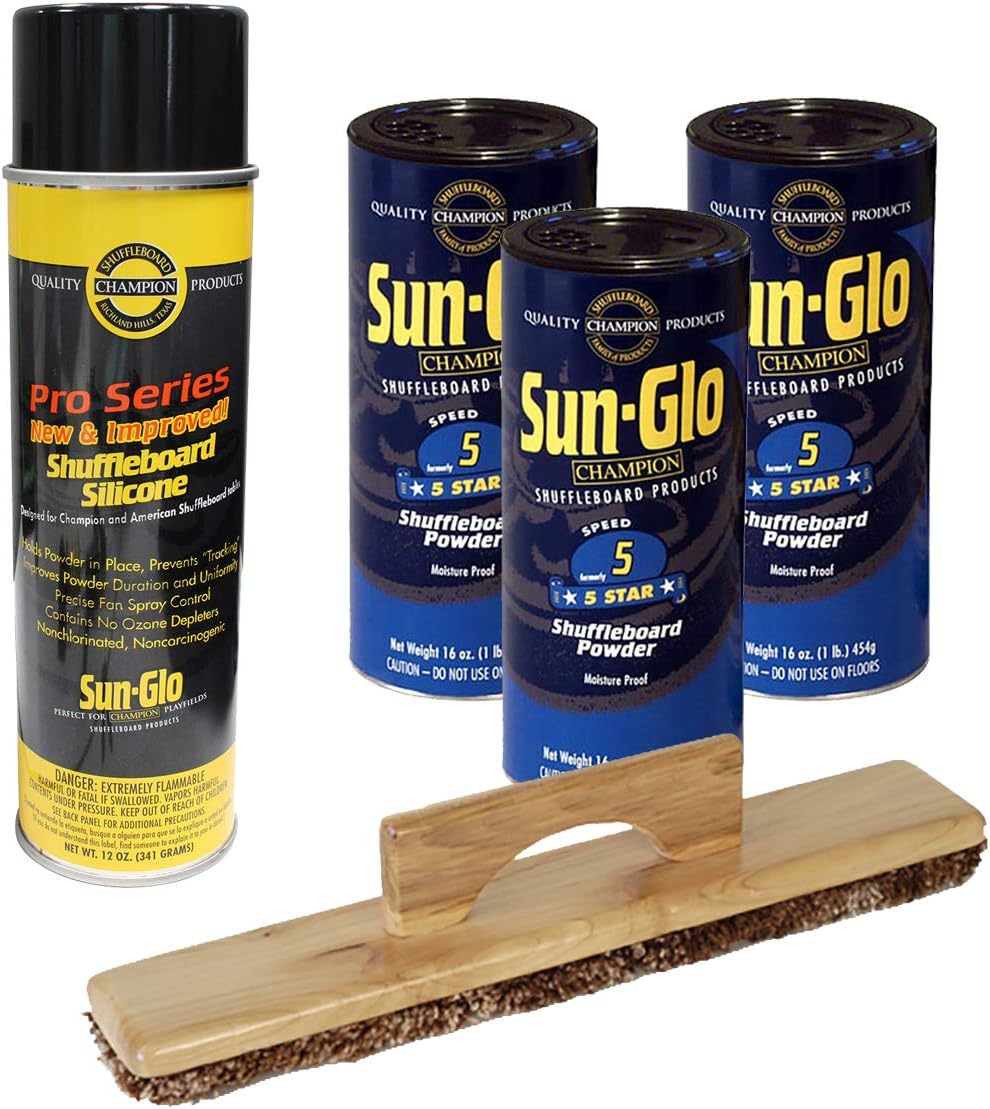 Sun-Glo 3 Cans #5 5 Star Wax, Sweep, Silicone Spray