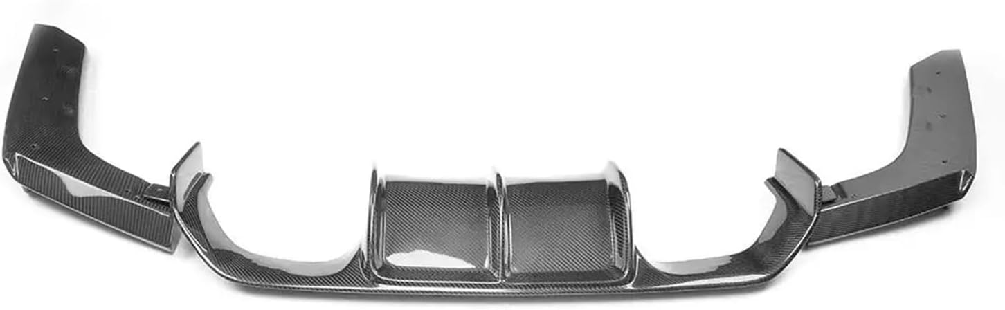 Carbon Fiber Car Rear Bumper Diffuser Lip Spoiler Compatible For BMW 3 4 Series F80 M3 F82 F83 M4 2014-2019 ABS Gloss Black(Carbon Fiber V)