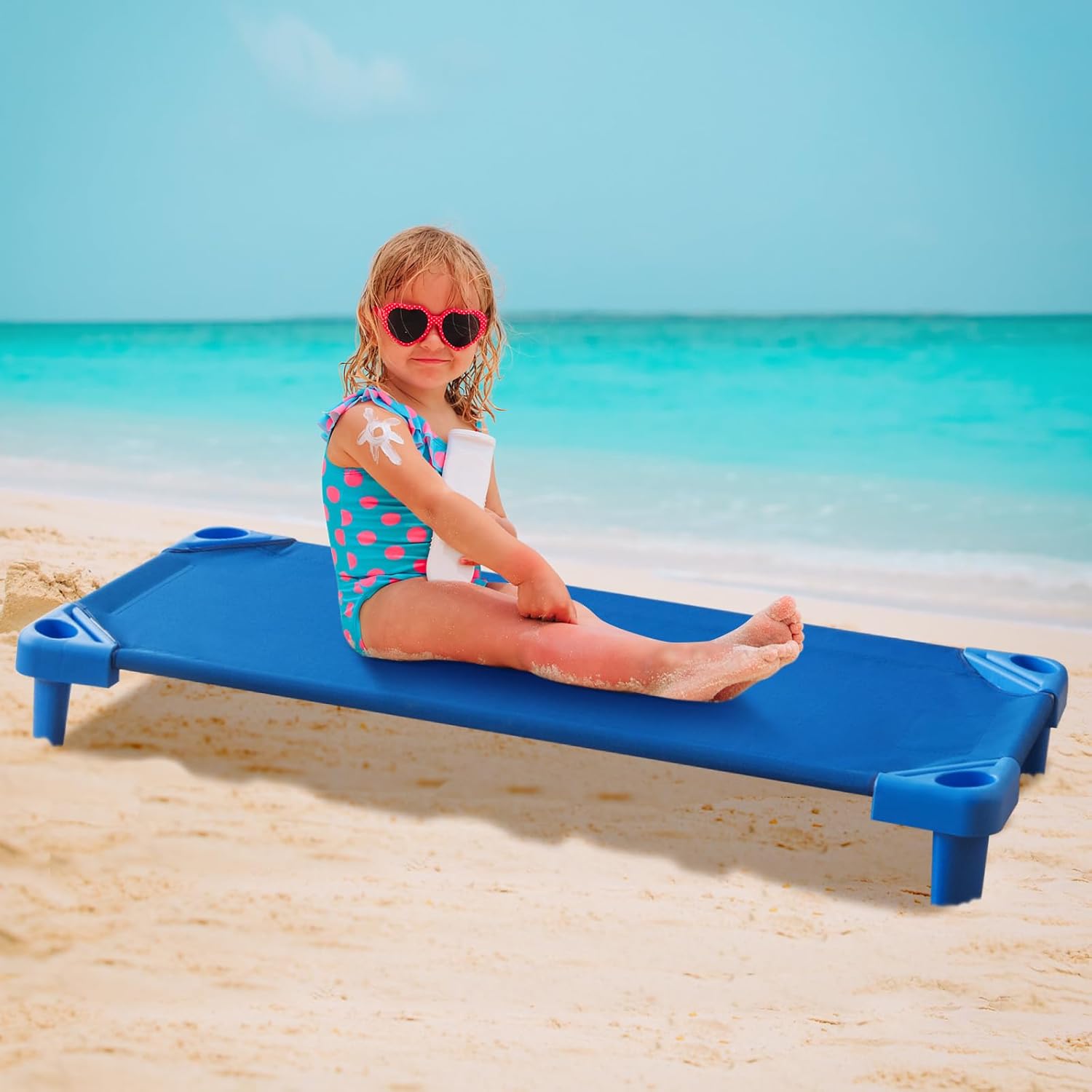 Giantex 6 PCS Stackable Daycare Cot for Kids, 51