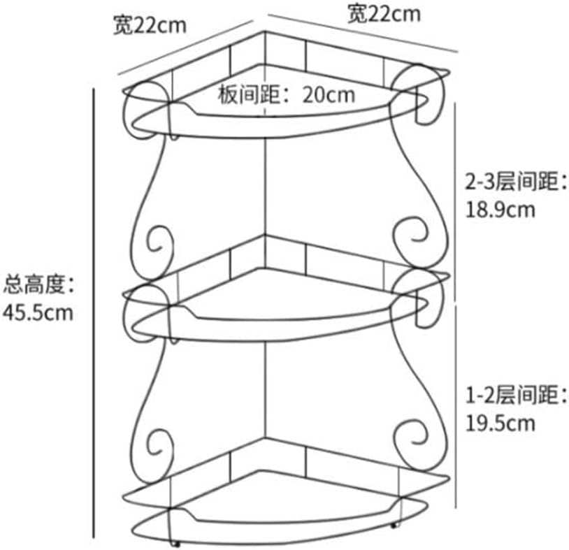 VIDI Bathroom Washstand Shelf Wash Basin Desktop Wall Corner Cosmetic Triangle Storage Rack