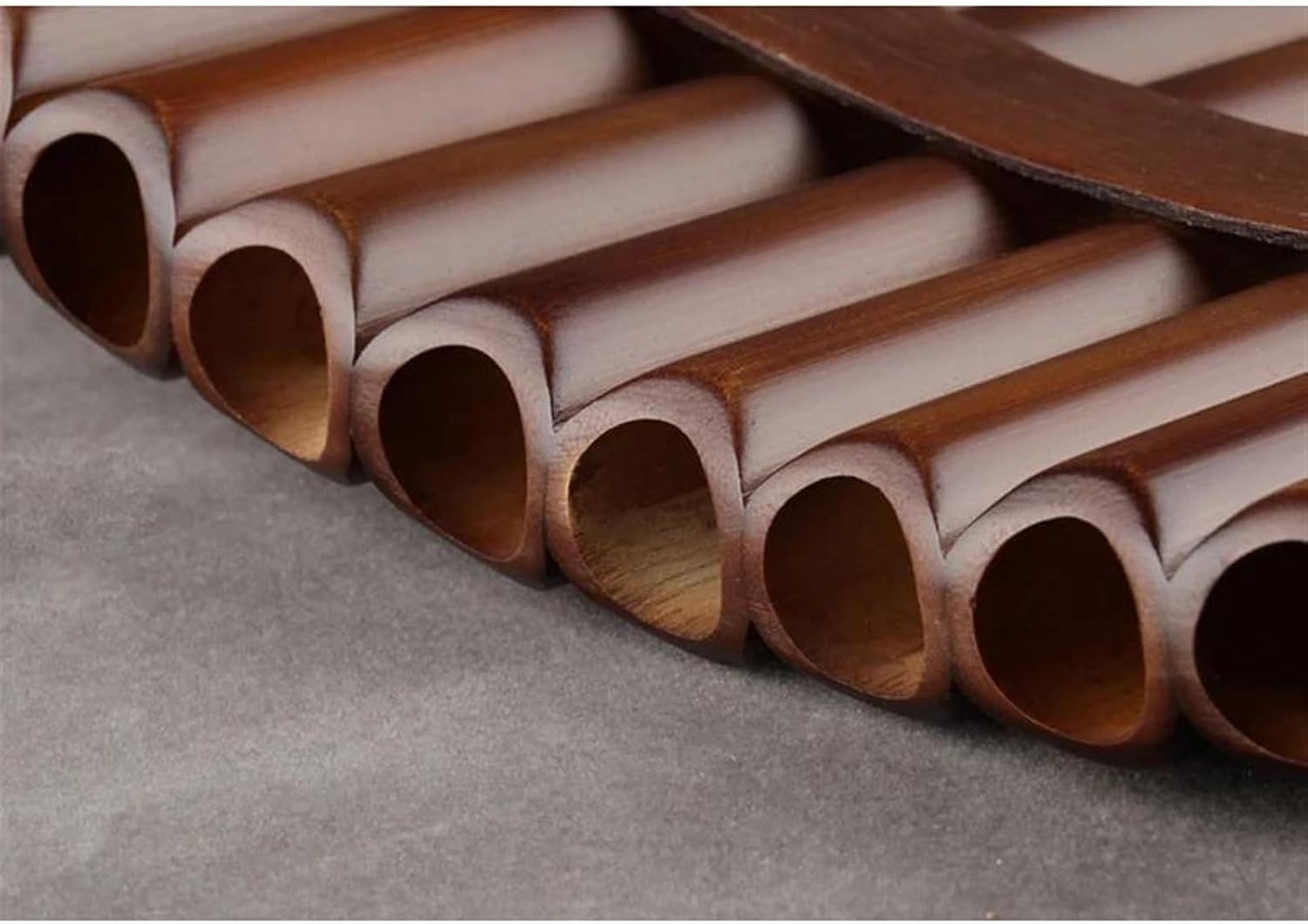 pan flute for beginners Chinese Traditional Musical Instrument 22 Pipes Pan Flute C Key Woodwind Purely Handmade (Color : Left)