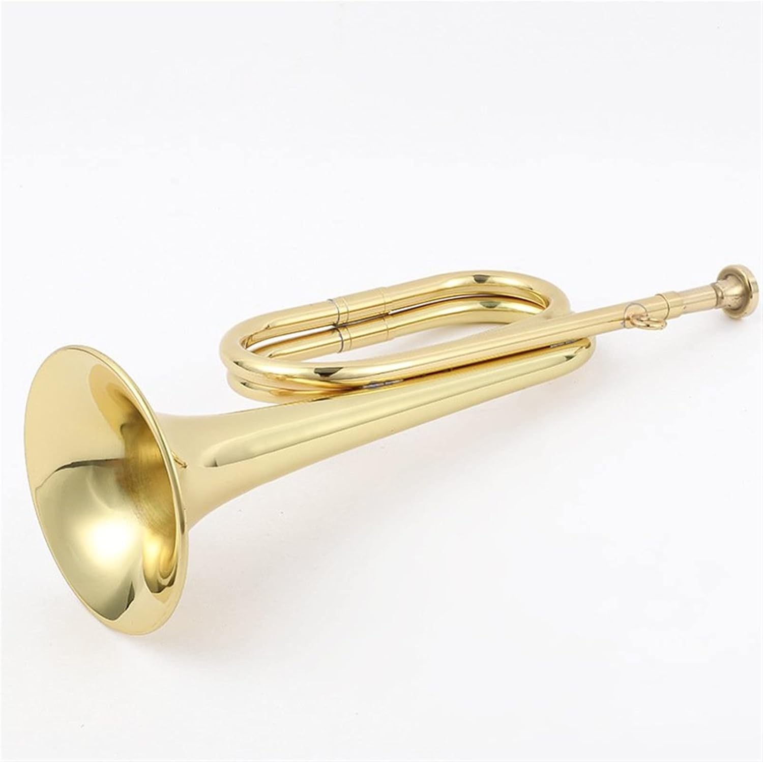 FLFL Student Trumpet Bugle Charger Copper Small Step Horn Trumpet Prop Horn Western Wind Instrument (Color : 04)