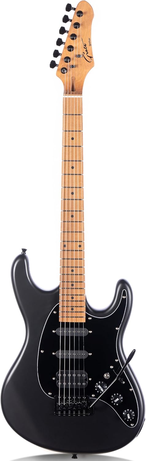 Grote Electric Solid Body Guitar Modern-GST For Beginners (Ebony)