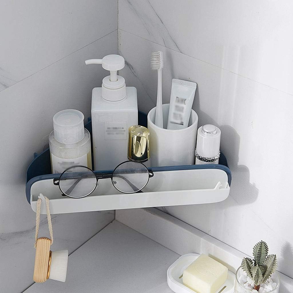Bathroom Organizer Storage Shelves,Bathroom Corner Shelf The Toilet Storage,Wall Mounted Shower Corner Storage Rack for Self(Color:B)