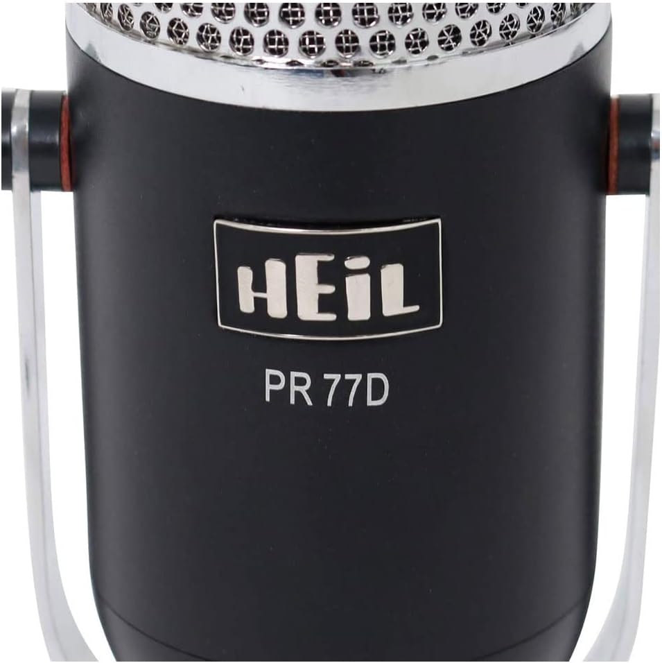 Heil Sound PR77DBK Award Winning Dynamic Microphone - Podcast Microphone, Streaming Microphone, and Recording Microphone