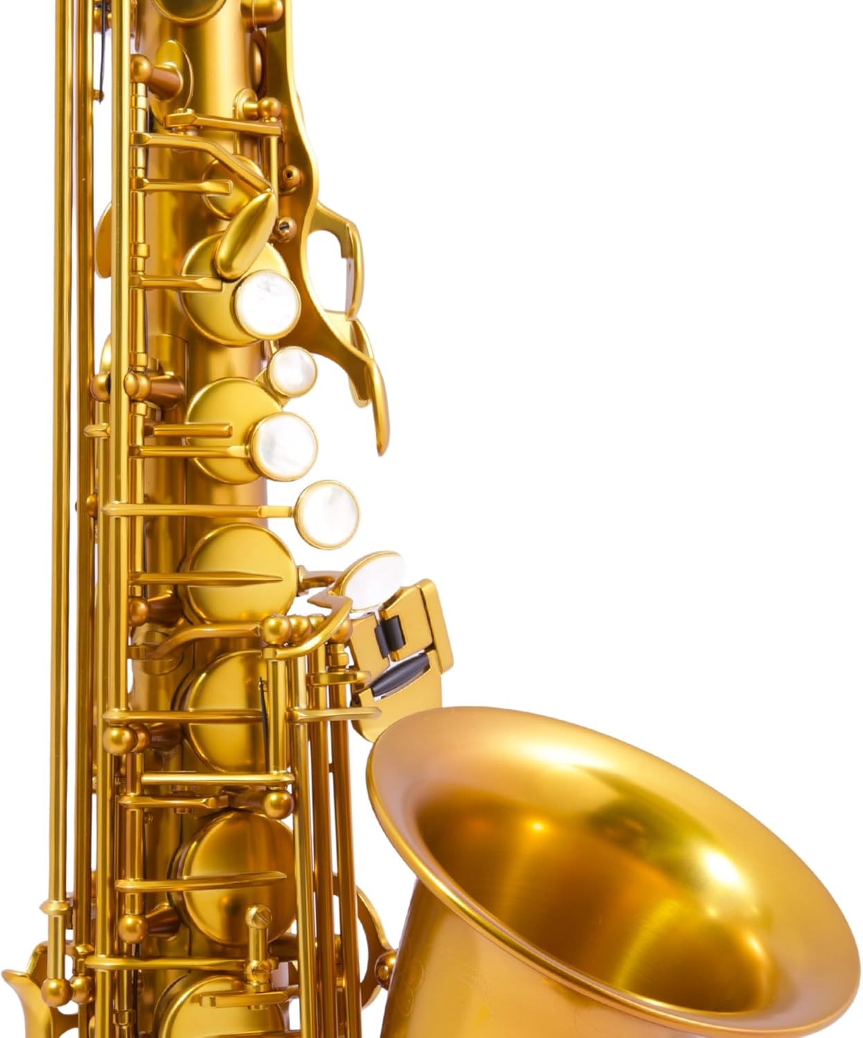 BetterSax Session Alto Saxophone Matte Dark Gold Finish — Hand-Crafted Professional Saxophone — Enhanced Tone, Projection & Ergonomics — Includes Professional Hand-Finished Mouthpiece