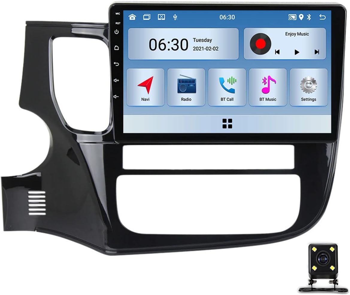 Car Audio Stereo System 9 Inch Double Din Radio Touchscreen Head Unit, for Mitsubishi Outlander 2012~2018 with Bluetooth, GPS Navigation, Mirror Link, AM FM Radio Audio Receiver,M100s