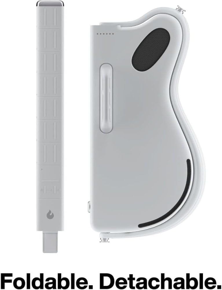 LAVA GENIE 9270002 Sampler Guitar, No Strings Attached, Hundreds of Instrument Presets, Onboard Speaker, White, 30.5 inch Bundle with Rok-It Tripod Guitar Stand, Goby Labs GLS-104 Microphone Sanitizer