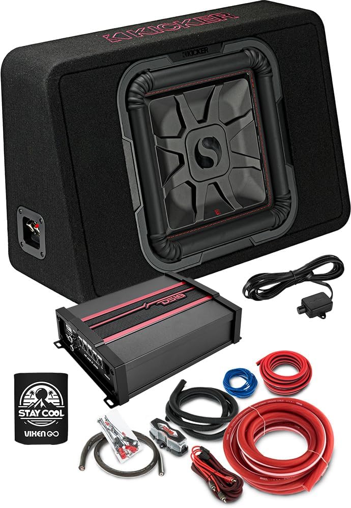 KICKER Subwoofer and Amp Package of 3 Items - 8