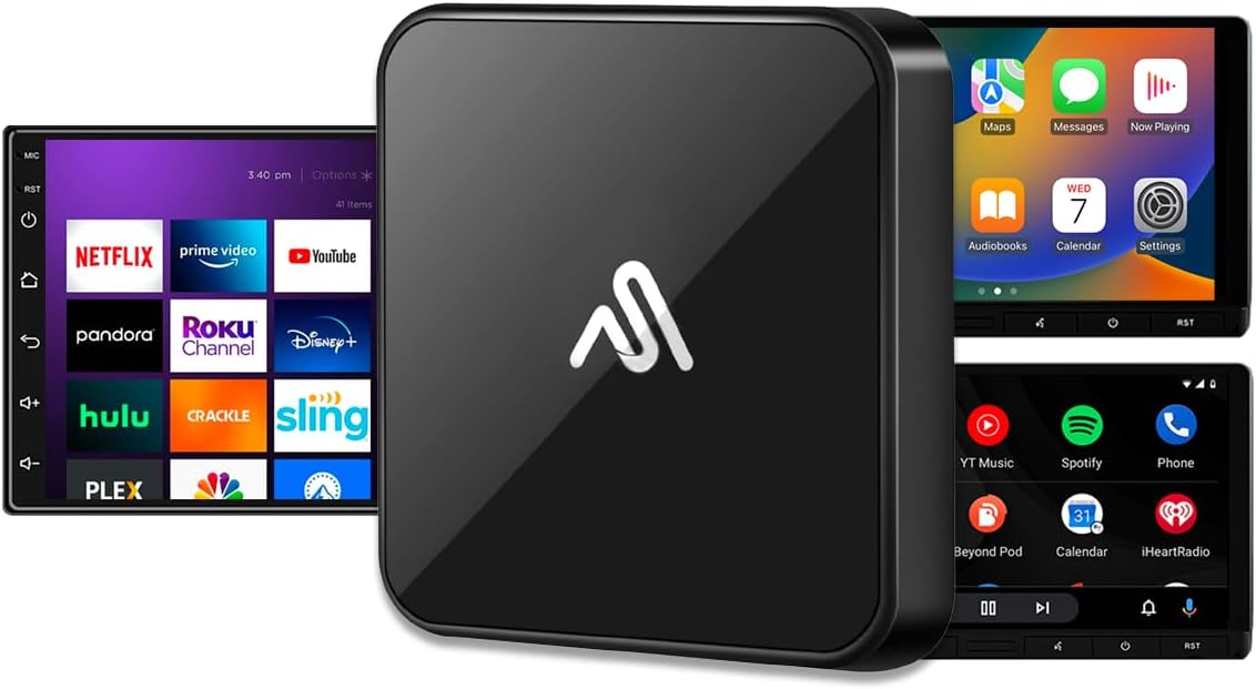 CarPlay TV Adapter - Convert Any Wired CarPlay to Wireless CarPlay - Plug in a TV Stick to Stream Netflix, YouTube, and More Right from Your car’s infotainment Screen