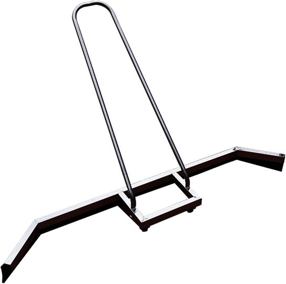 Sport Tennis Court Squeegee with EVA Rubber Blade, Stainless Steel Rain Shuttle Squeegee Sweeper Floor Water Remover Squeegee Broom with Handle and Wheels (Silver)