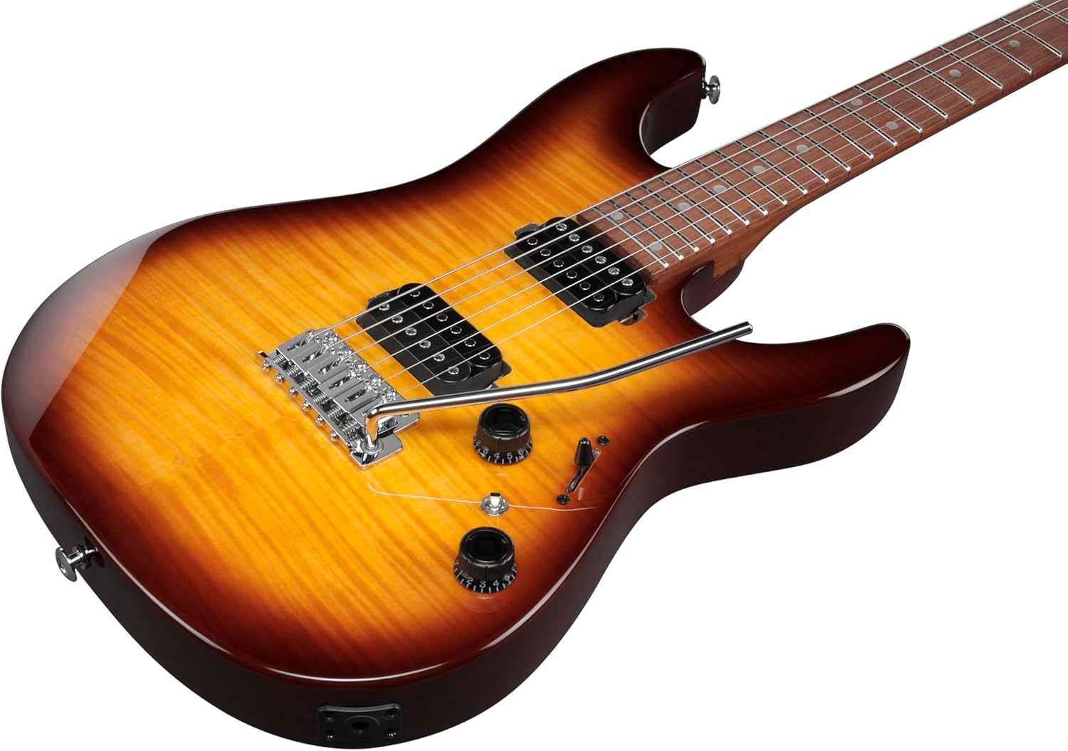 Ibanez AZ24S1F Standard 6-String Right-Handed Electric Guitar with Roasted Maple Neck and Jatoba Fretboard (Violin Sunburst)