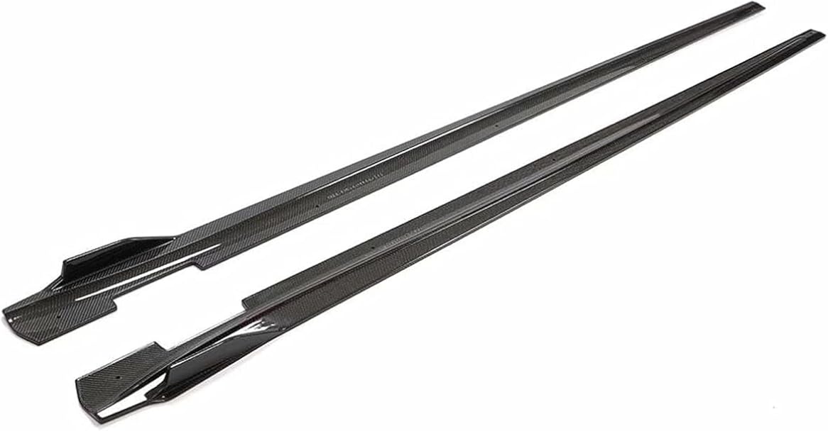 WASHLA Carbon Fiber Car Side Skirt for Porsche Panamera GTS Sport 2017-2020, Side Skirt Extension Splitter Diffuser Side Skirts Extension Rocker Panel Splitter Lip, WASHLA-8912568162699