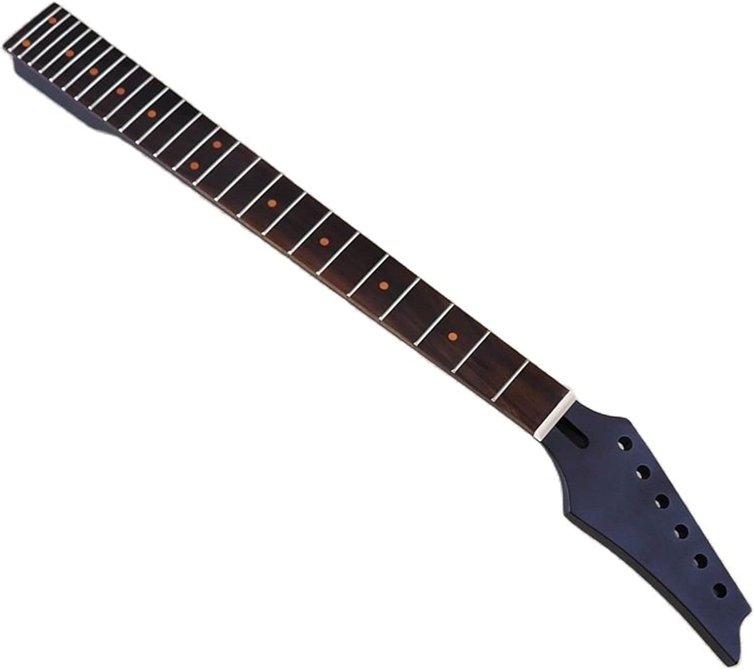 ZUZU 6 Strings Electric Guitar Neck Canada Maple Neck Rosewood Fingerboard Full Black 24 Frets Unfinished Guitar Neck