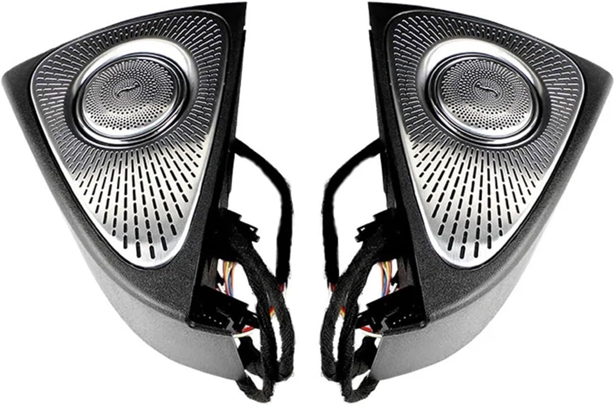 Car Rotating Tweeters Treble Speaker 128 Color Gamut Smart with Ambient Lig，Compatible for Tesla Model 3 Model Y(Model y 2020-2023)