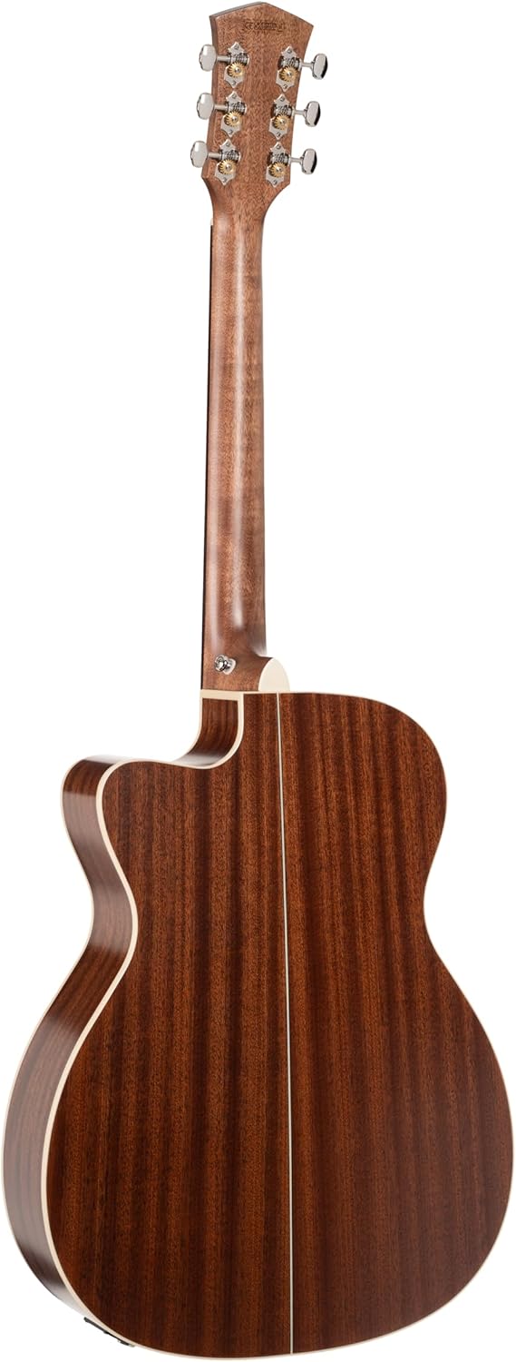 Cort Essence Series ES-OC4 Orchestra Model Cutaway Acoustic Electric Guitar, Black Top Semi Gloss (OC4BTSG)