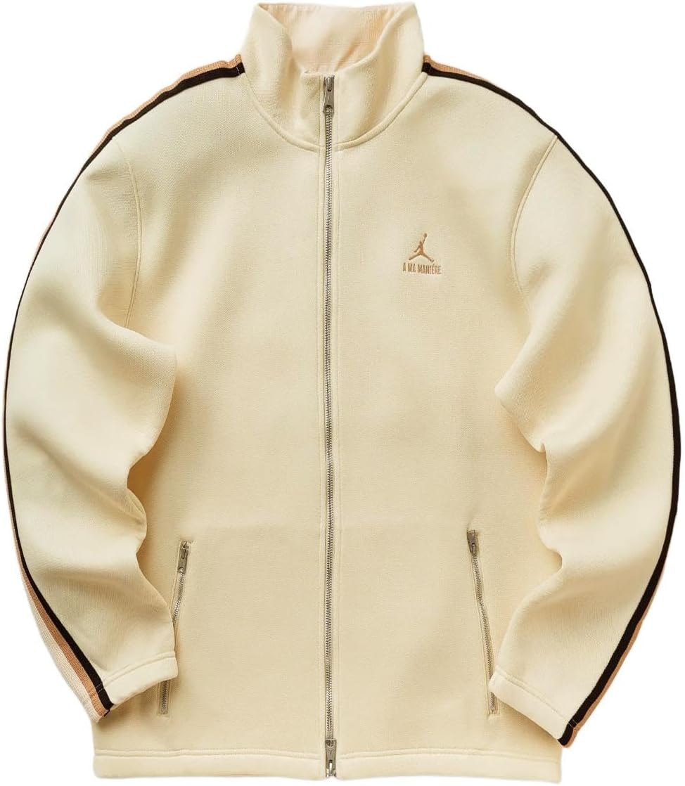 Nike Jordan Men's Track Jacket x A Ma Maniere (US, Alpha, X-Large, Regular, Regular, Standard, COCONUT MILK)