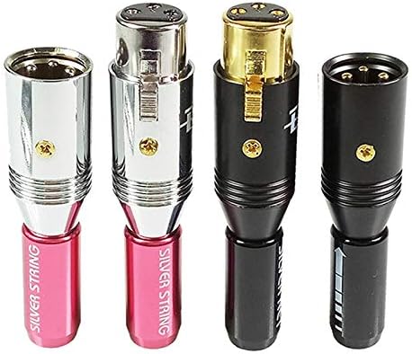 Davitu Electrical Equipments Supplies - 10 Sets 3 Pin XLR Connector XLR Male Plug+XLR Female Jack Socket Microphone Connector MIC Adapter Cable Termininal - (Color: Mixed Color)