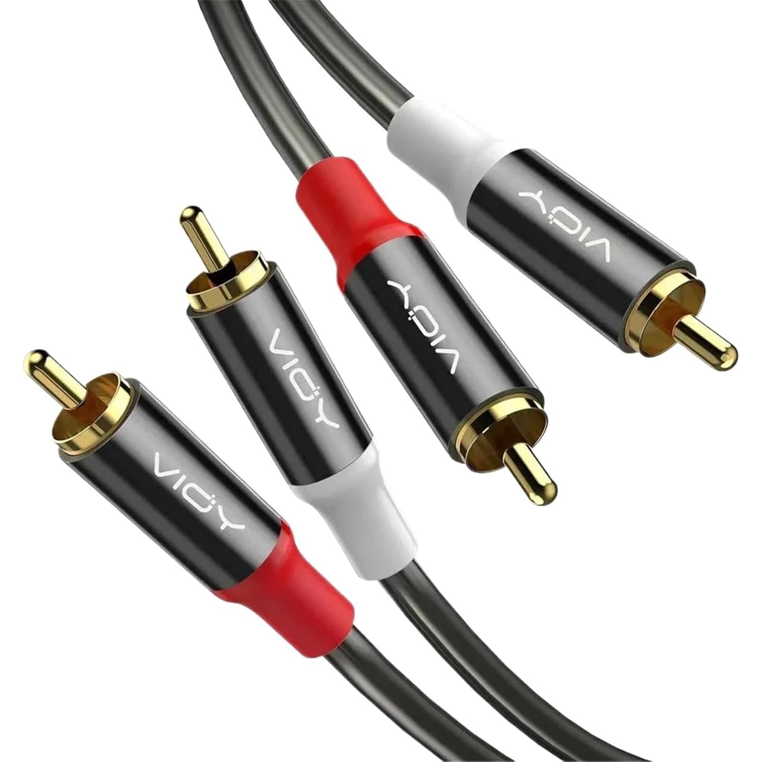 RCA Stereo Audio Extension Cable Double Shielding 2RCA Male to 2RCA Female Splitter Cable for Amplifier Speaker DVD TV Etc(Pack of 3(M-M),3m)