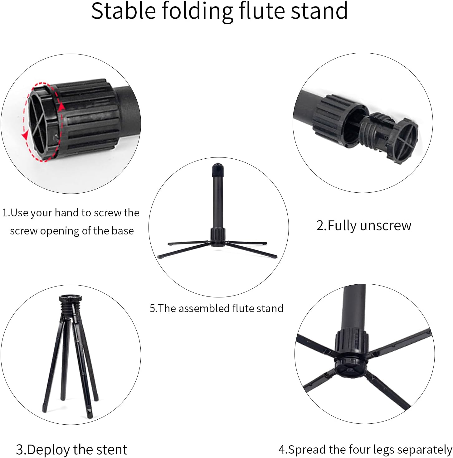 New C Flutes Closed Hole 16 Keys Flute for Beginner Flute Instrument with Cleaning Kit, Stand, Gloves, Tuning Rod,Carrying Case, Nickel (Nickel)