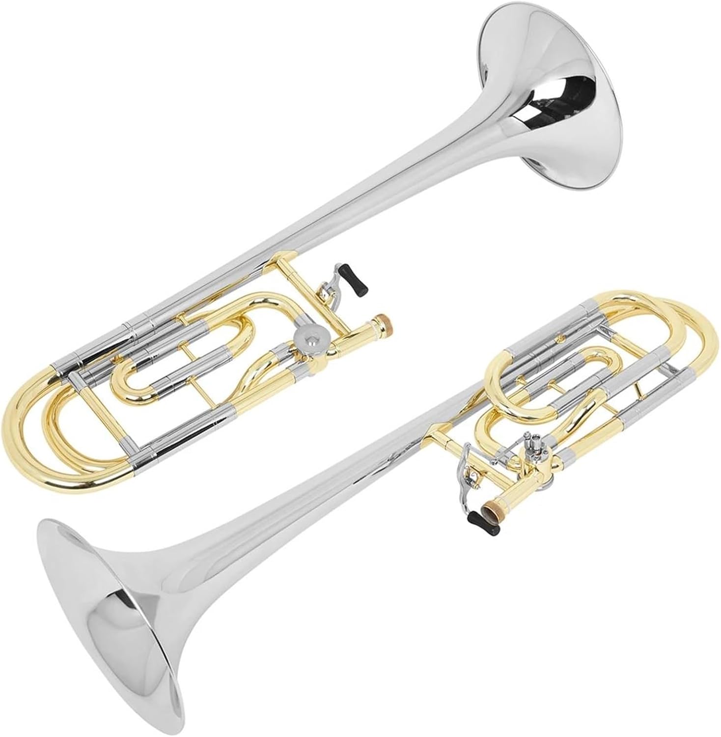 Professionals euphonium Tenor Trombone Brass Bb Tone B Flat Wind Instrument Trombone With Mouthpiece Stick Case Rod Accessories(Trombone set)