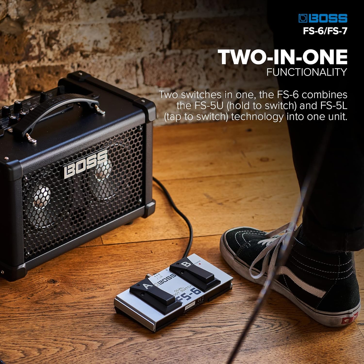 Alesis SR-18 Studio Drum Machine Bundle with Boss FS-6 Dual Footswitch