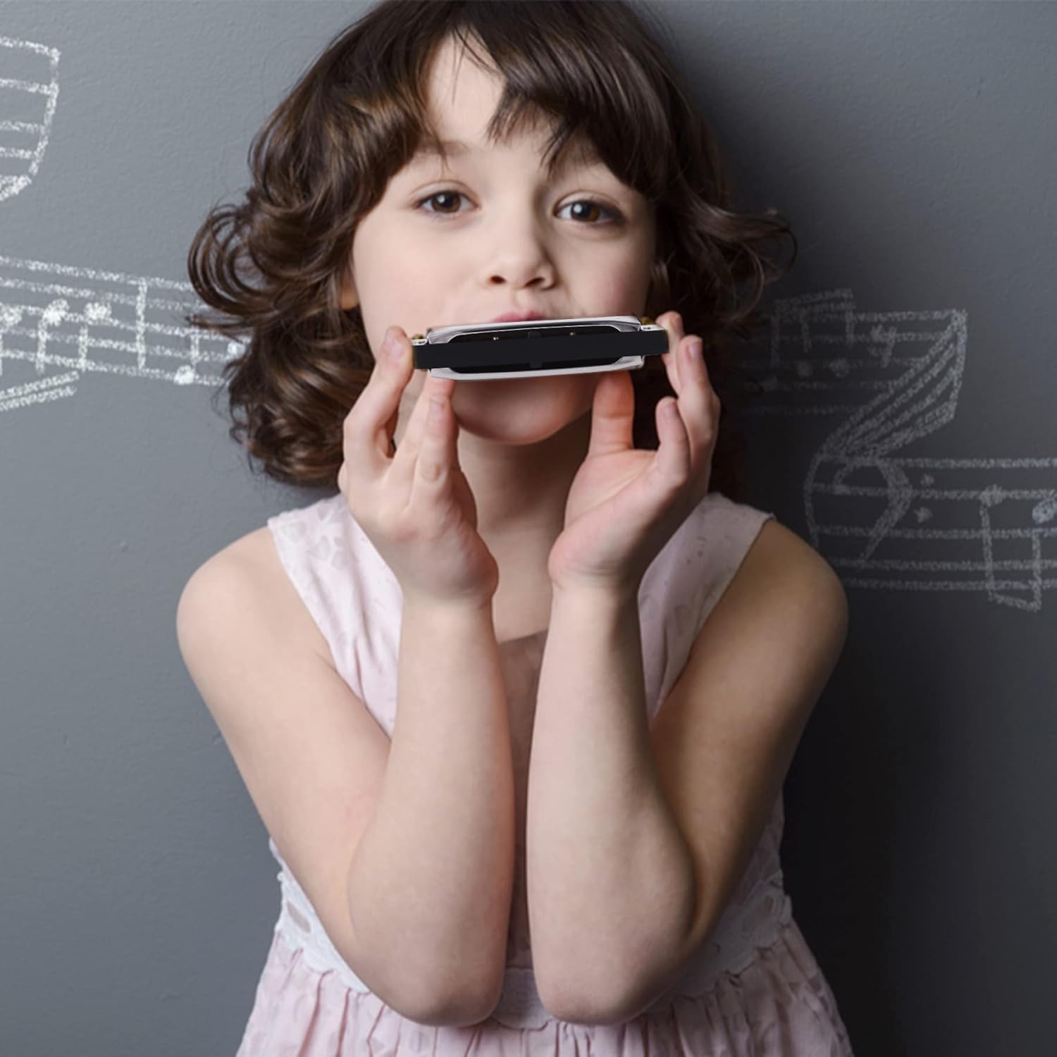 East top Harmonica Set of 7, 10 Holes 7 Colors Diatonic Blues Harmonica Set For Adults, Professionals and Students, as a Gift