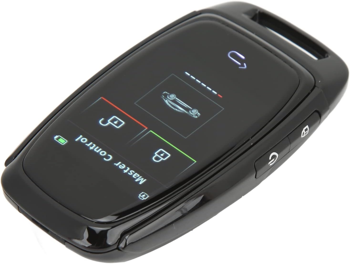 LCD Touch Screen Fit for Smart Keyless Entry System for Car Start Stop, 5.0 Connection for All, Zinc Alloy (Black)