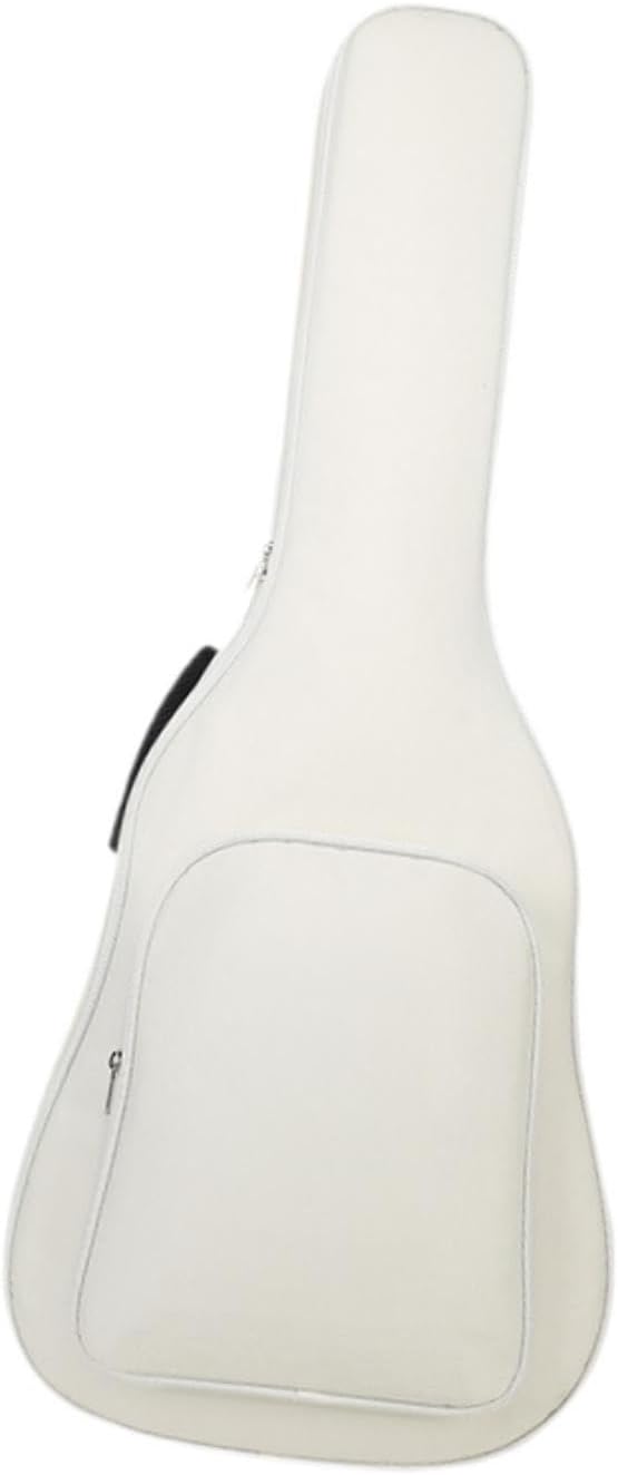 Electric Guitar Bag Carrying Bag 41 inch Professional Electric Guitar Gear Bag Travel Case Acoustic Guitar Case for Stage, White