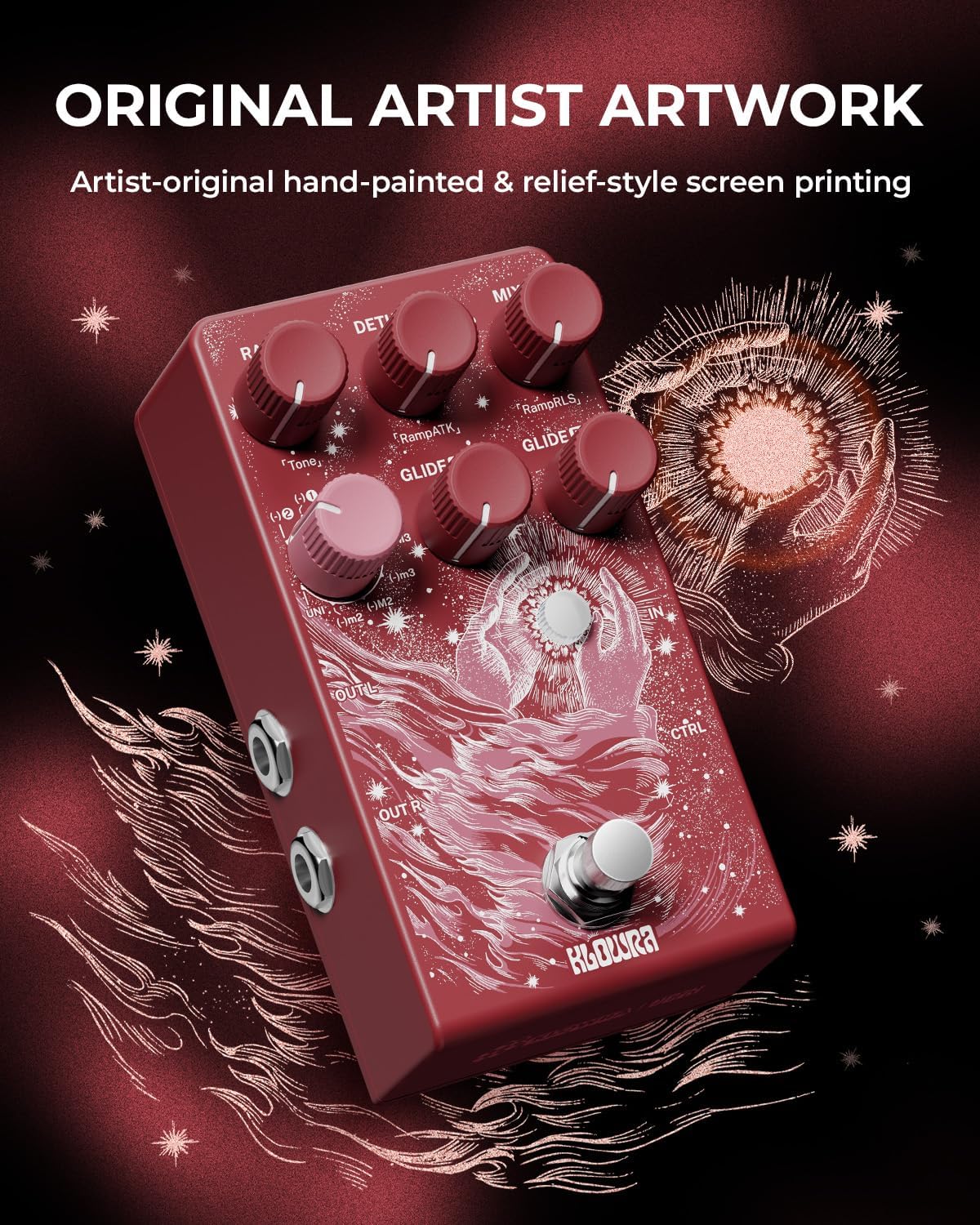 Vein Pitch Shifter Guitar Pedal for Electric Guitar - Polyphonic Pitch Shifting with 17 Shift Drop Types, Microtonal True Stereo, Massive Detune Range, Tighter Tracking, CTRL Control