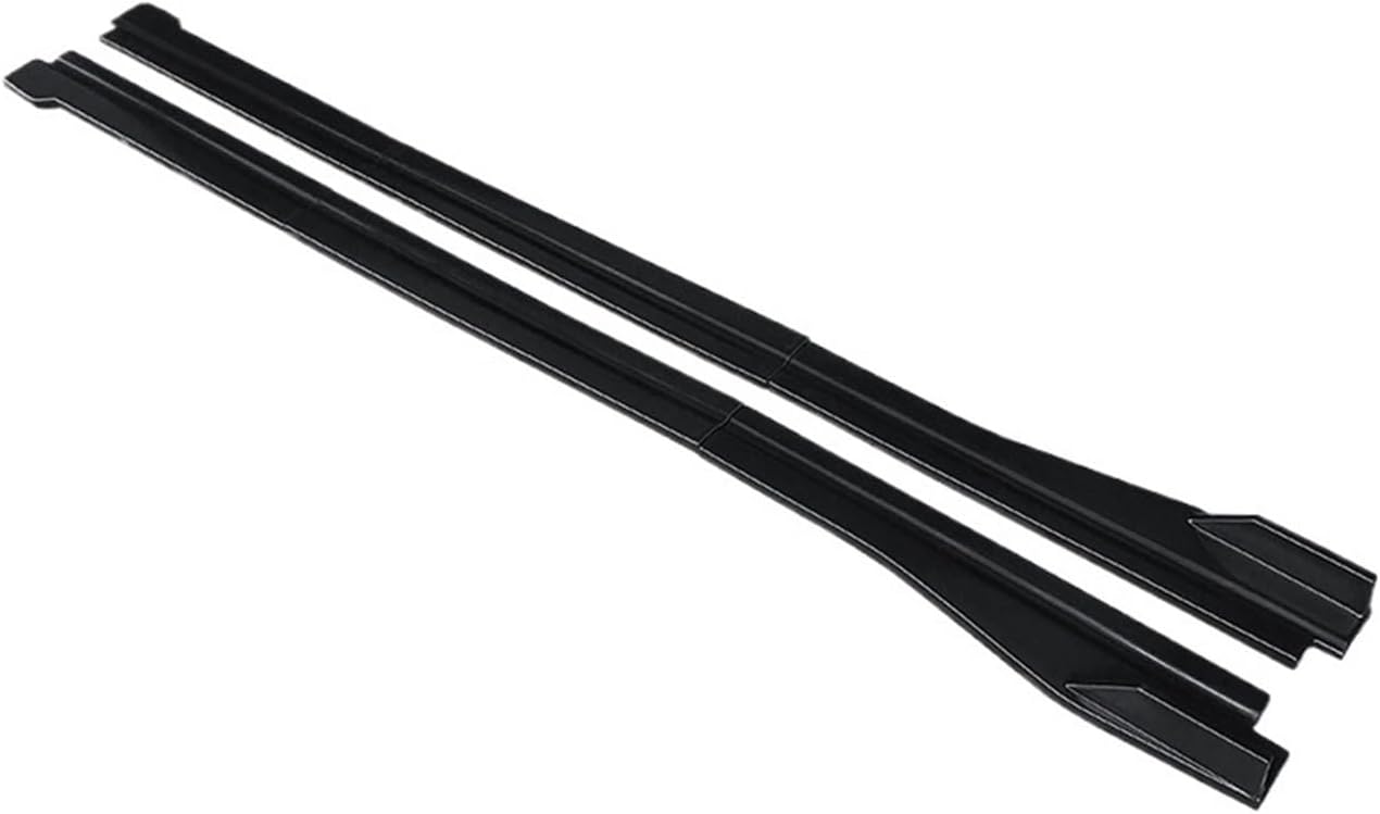 Side Skirts Compatible for BMW X1 F48 2016-2022 Car Carbon Fiber Look Side Skirt Splitter Spoiler Lip Rocker Panel Extensions Body Kit Winglet Lip(Matte Black)