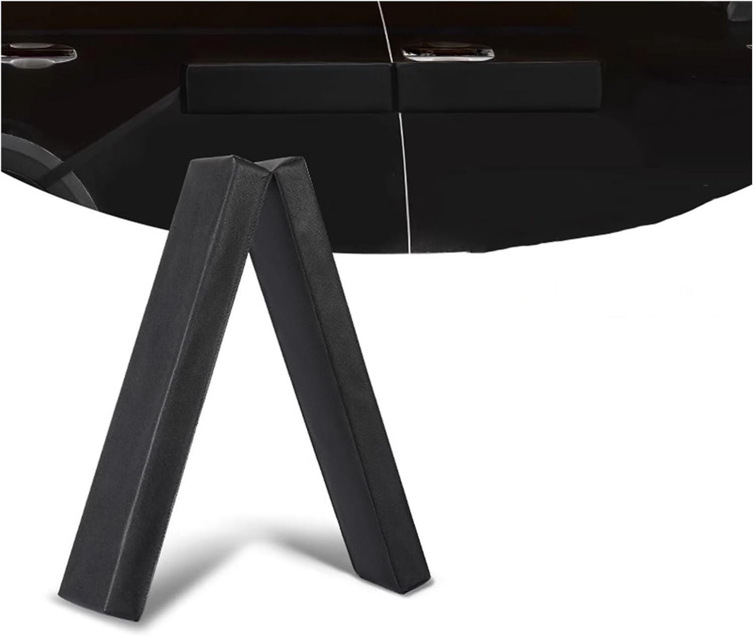 XPLKQXE Door Dent Protector Magnetic Panel for Car, Soft Cushion Dent Prevent for Garage Parking, Door Edges Guards, Suitable for Iron Body(Black-98x11x4cm,2pcs)