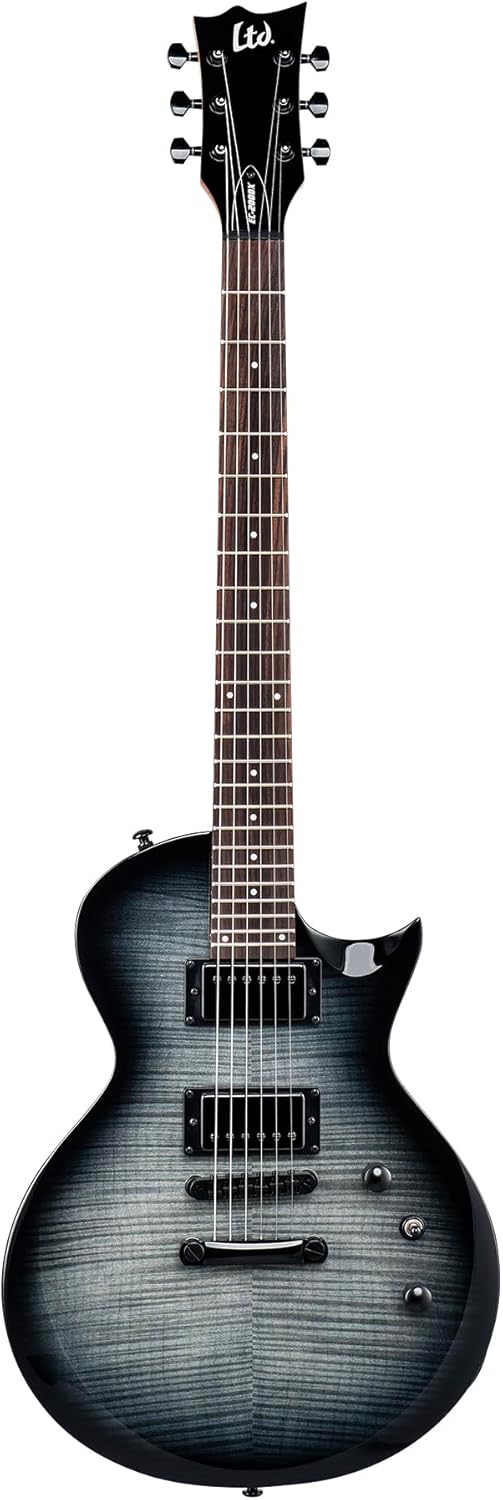ESP LTD EC200DX FM Electric Guitar, Charcoal Burst