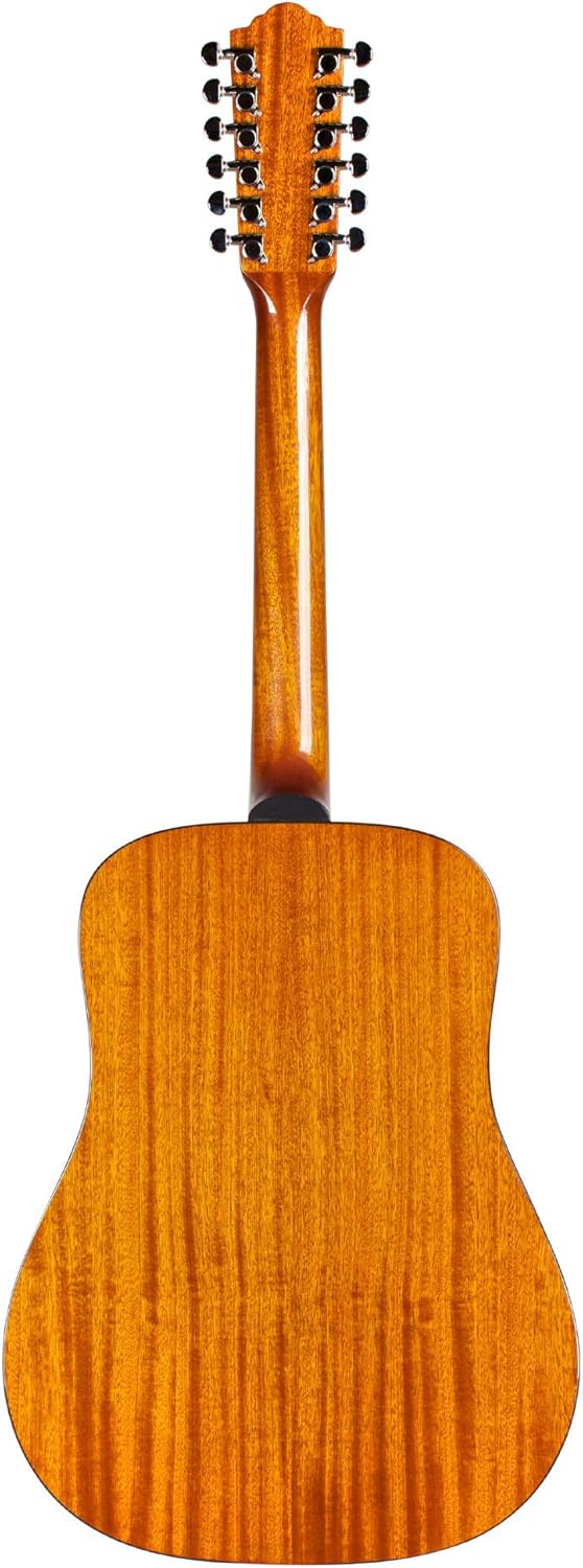 Guild Guitars D-1212 12-String Acoustic Guitar, Natural, All Solid Woods Dreadnought, Westerly Collection, with Premium Gig Bag