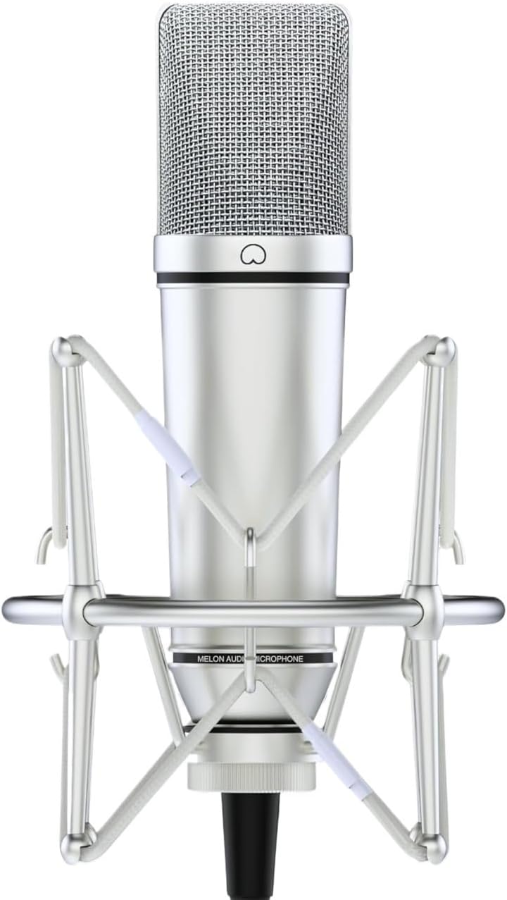 Durable Studio Condenser Microphone with Adjustable Kit, Suitable for Singing, Vocal Recording and Podcasting