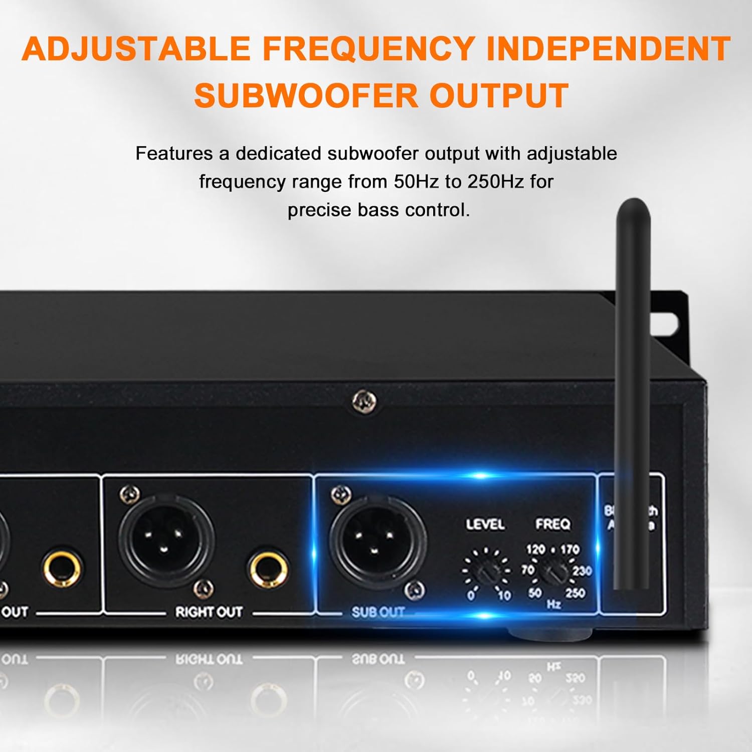 Equalizer for Home Stereo Audio System, Professional 31-Band Graphic Equalizer Rack Mount Music Digital EQ Studio Equalization with Spectrum Analyzer Display & Noise Reduction