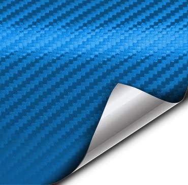 VViViD® XPO Electric Blue 3D Carbon Fiber Vinyl Wrap Roll with Air Release Technology (10ft x 5ft)