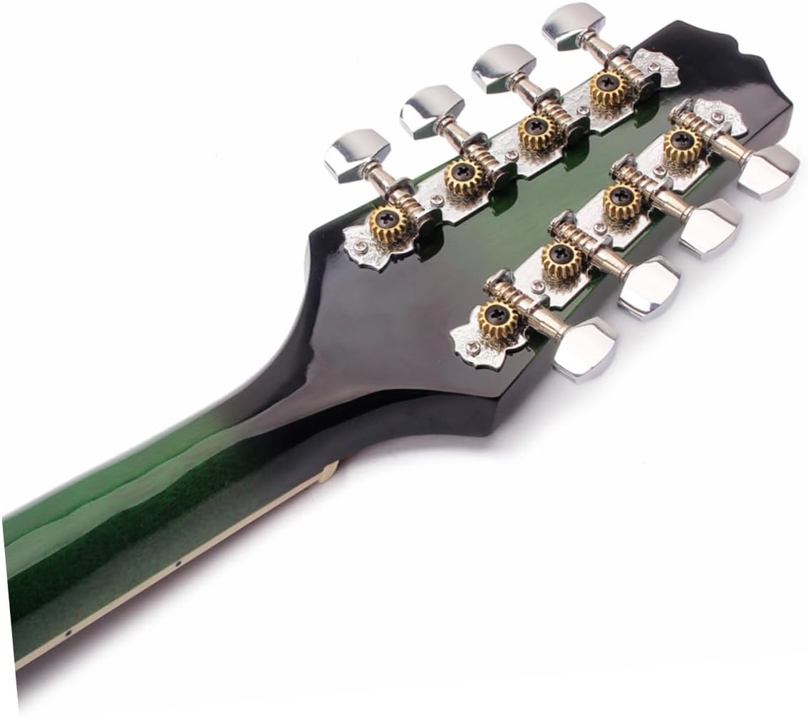 ibasenice String Basswood Acoustic Mandolin with Adjustable Bridge Smooth Fingerboard Steel Strings Musical Instrument for Beginners Mandolin