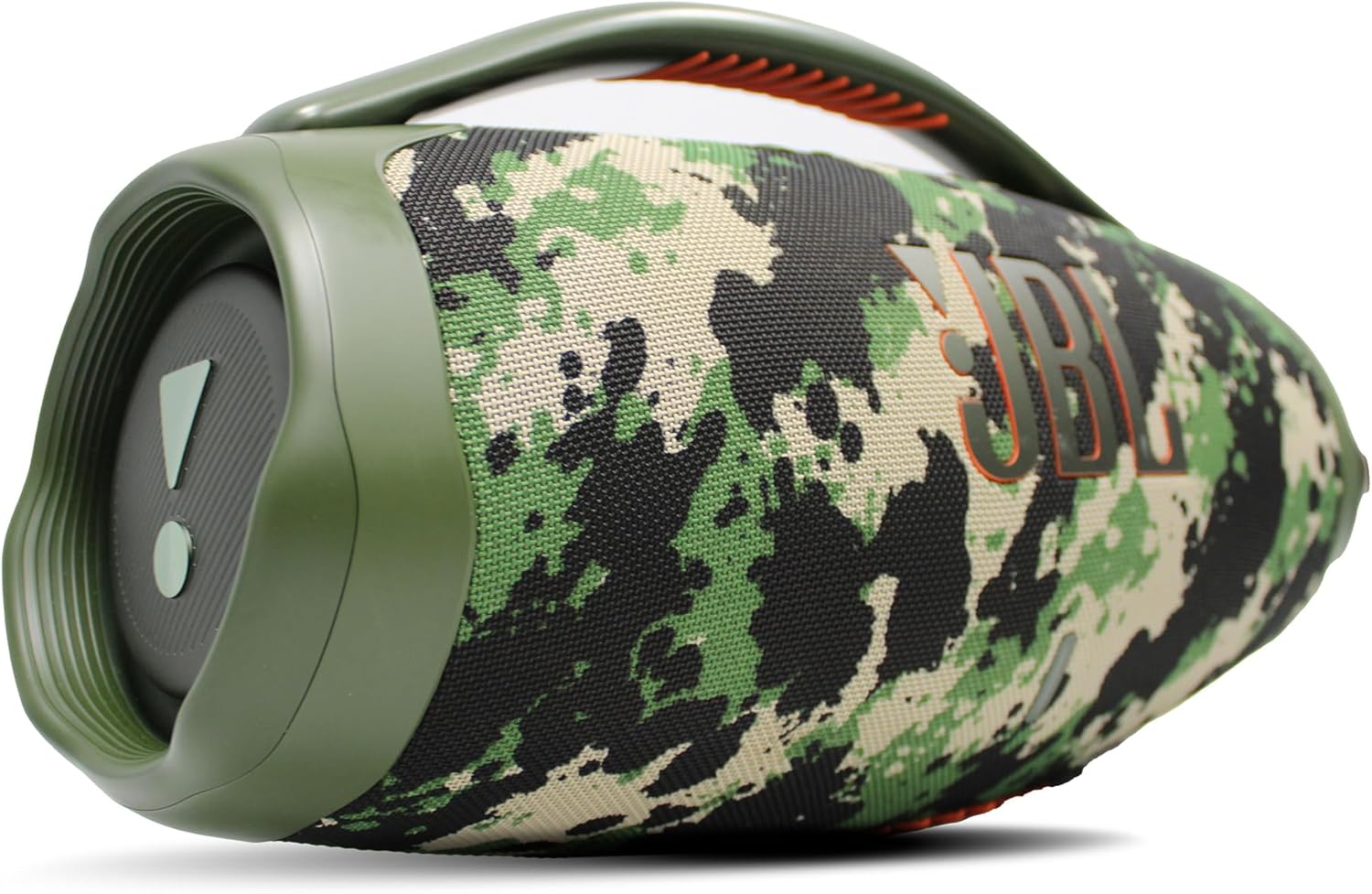 JBL Boombox 3 - Portable Bluetooth Speaker, IPX7 Waterproof, 24 Hours of Playtime (Squad) (JBLBOOMBOX3SQUADAM) + AUX Cable + USB-C Cable + Microfiber Cloth